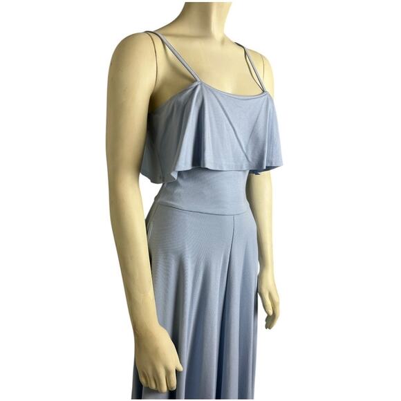 Leith Sleeveless Fit & Flare Midi Dress Icy Blue Women Size XS Pastel Minimalist - Picture 4 of 8